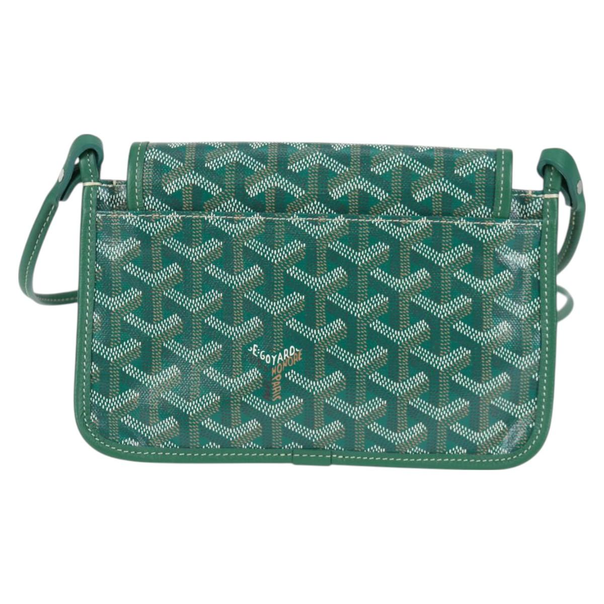 Goyard Herringbone Plum Shoulder Bag Pvc Green