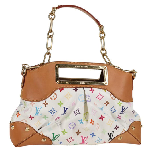 Louis Vuitton Monogram Multicolor Judy Mm Bag 2WAY White M40255 Lv