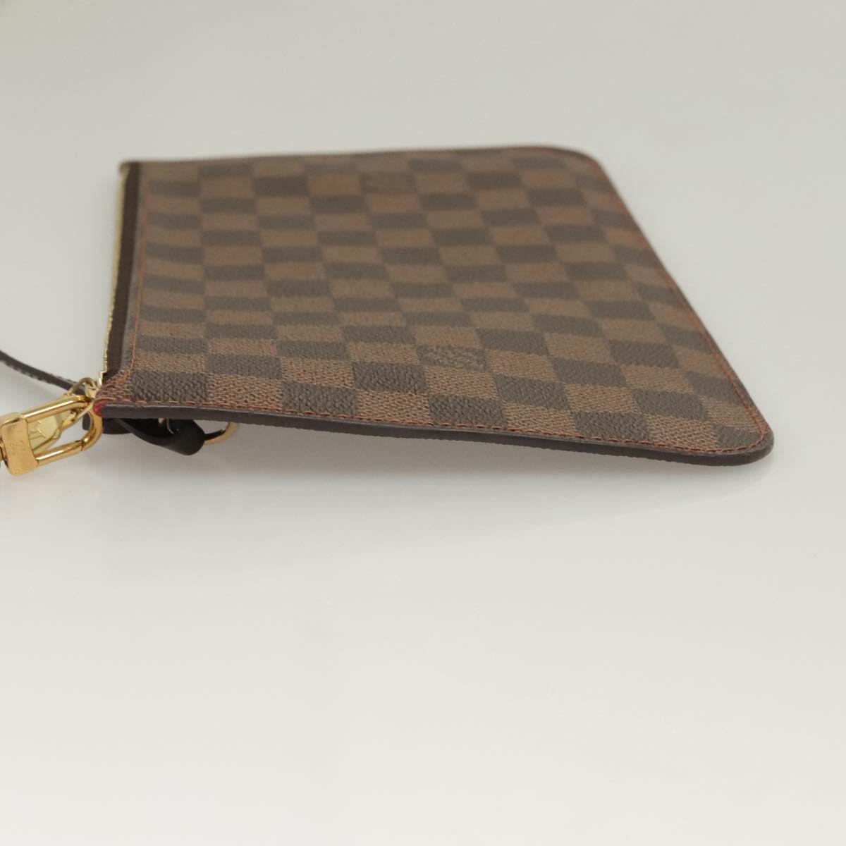 Louis Vuitton Damier Ebene Neverfull Mm Pouch Accessory Pouch Lv