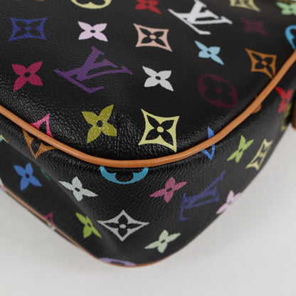 Louis Vuitton Monogram Multicolor Lodge Pm Hand Bag Black M40054 Lv