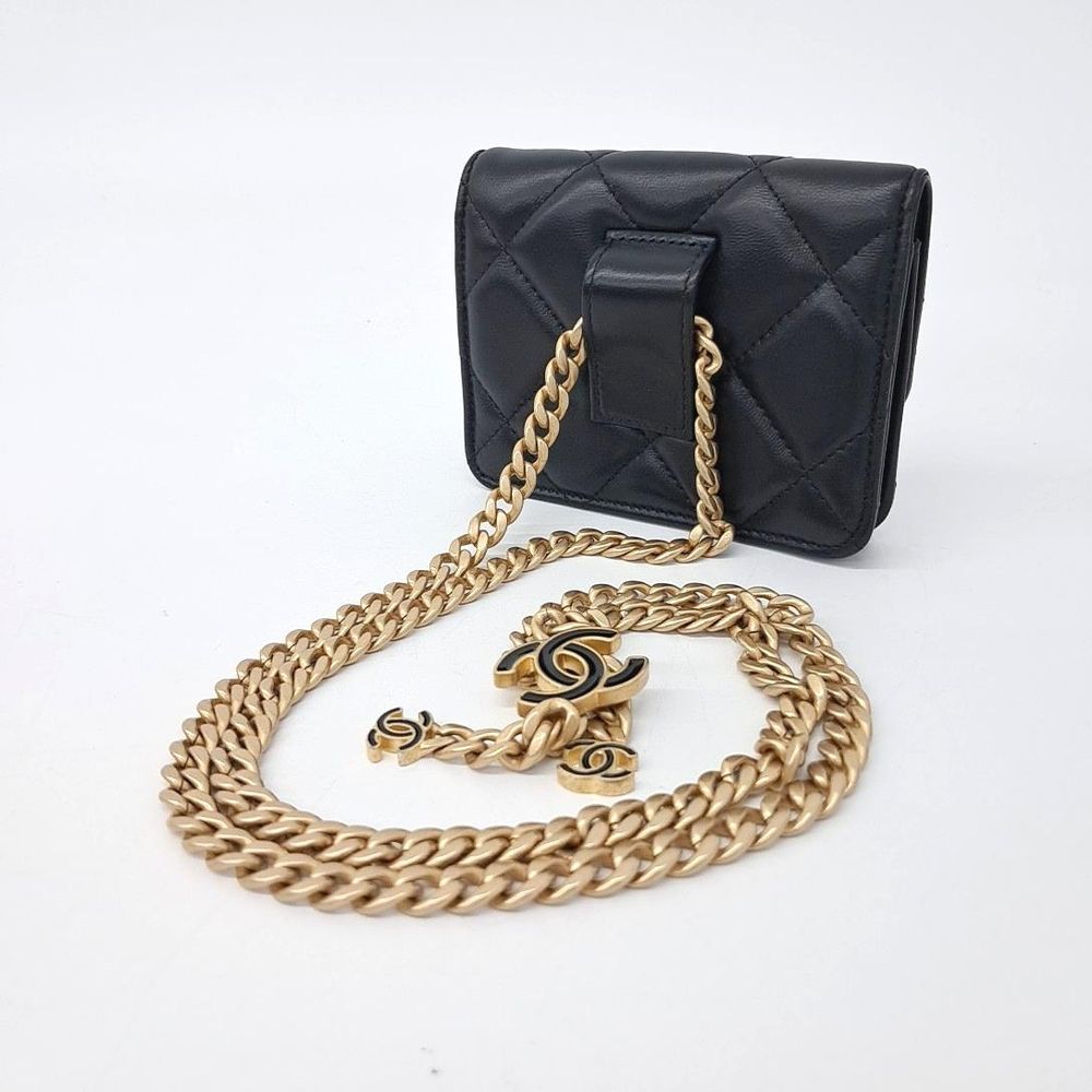 Chanel Lambskin Chain Mini Belt Bag (8640086)