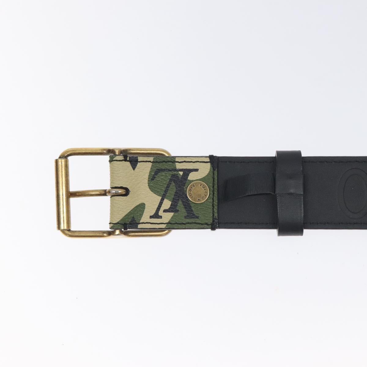 Louis Vuitton Monogram Camouflage Ceinture Belt Green M9646u Lv