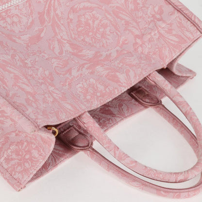 Versace Athena Barocco Tote Bag Canvas 2WAY Pink