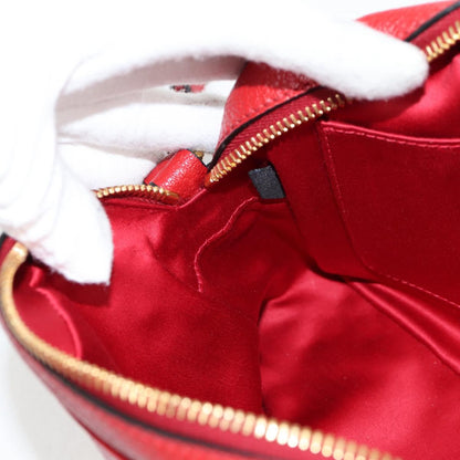 Miu Miu Shoulder Bag Leather Red Gold