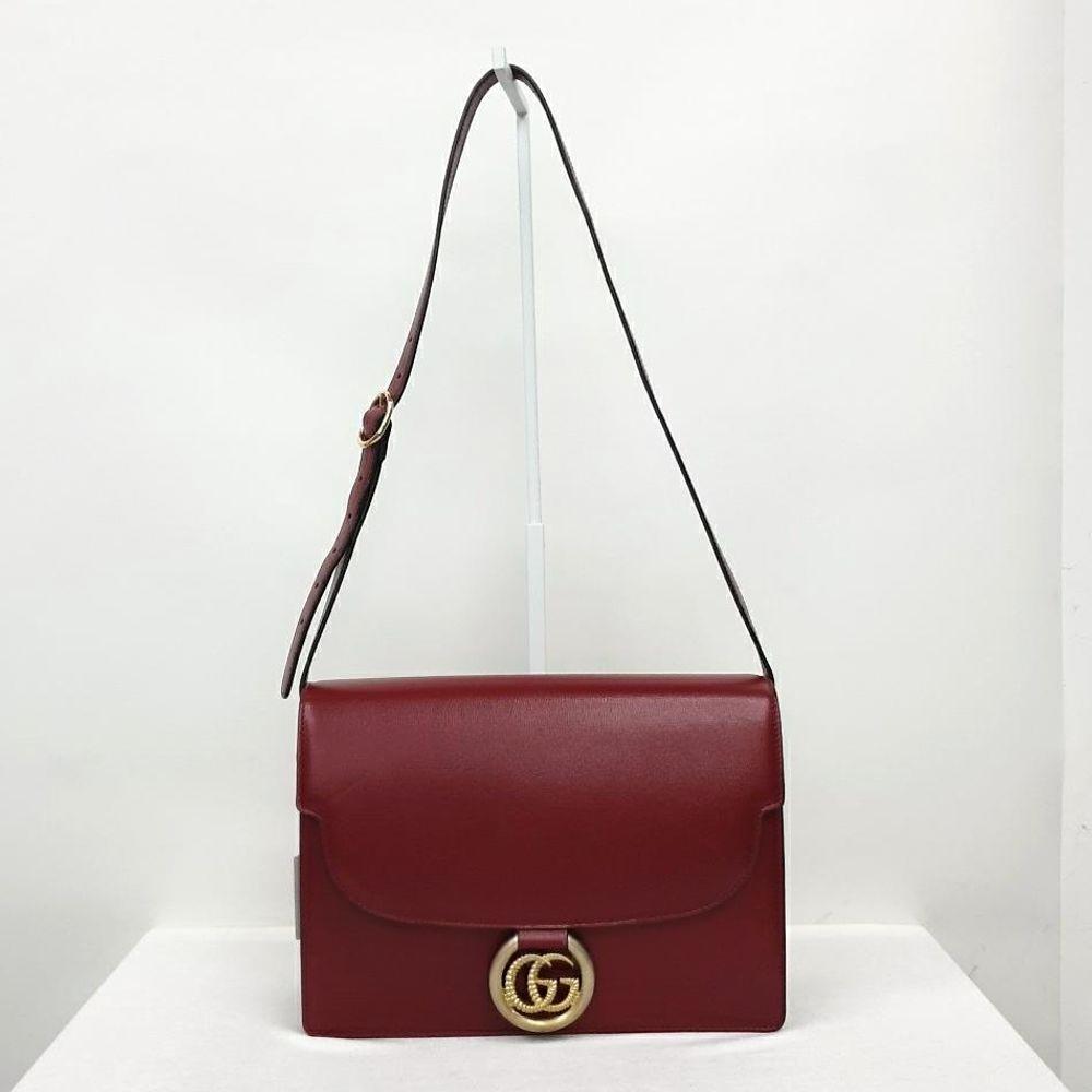 Gucci GG Ring Leather Shoulder Bag (589471) (7994270)