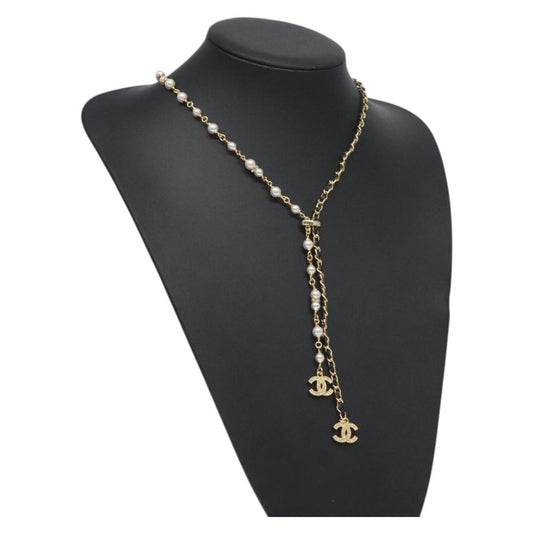 Chanel Coco Mark Chain Necklace Metal Made In 2024 Gold Cc