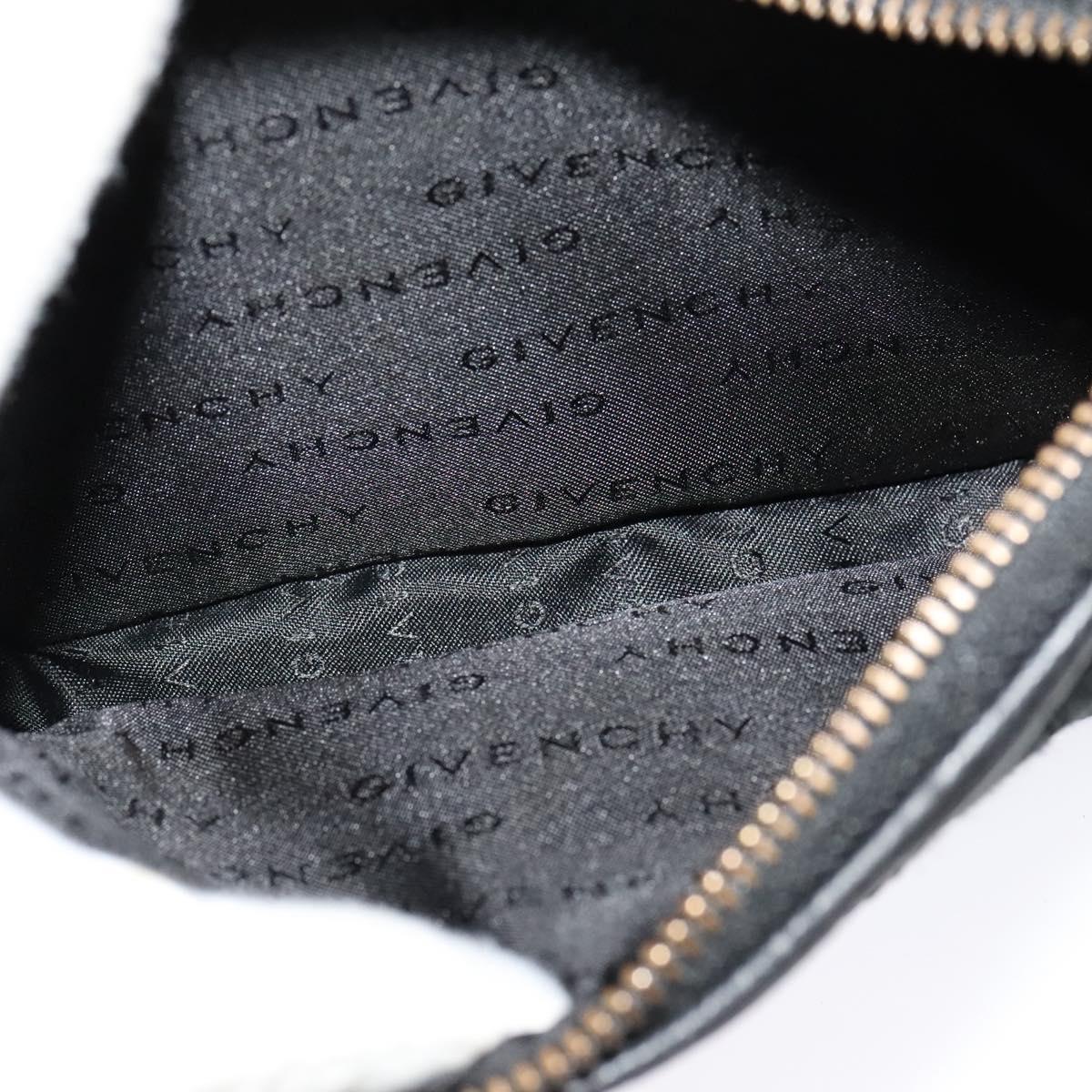 Givenchy Shoulder Bag Canvas Black Silver