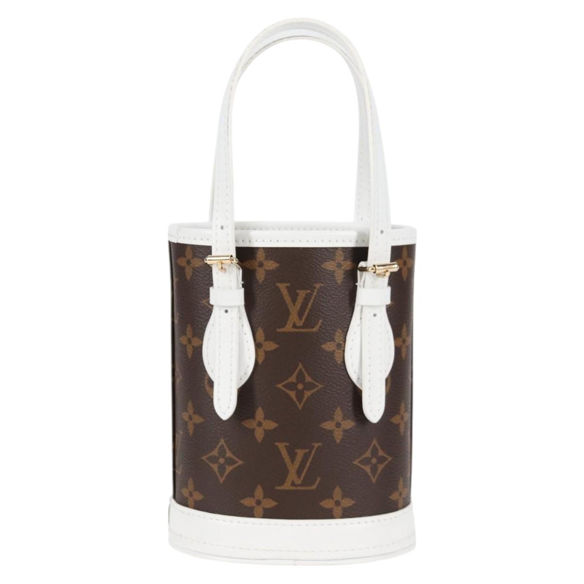 Louis Vuitton Monogram Nano Bucket Shoulder Bag M81489 Lv