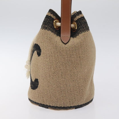 Celine Shoulder Bag Raffia Beige