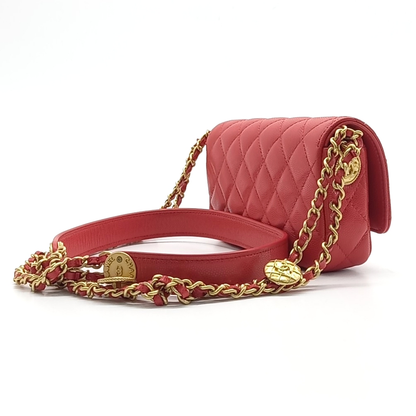 Chanel Caviar Double Chain Cross Bag (10052264)