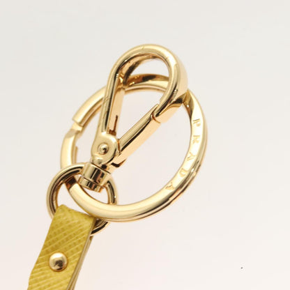 Prada Key Holder Leather Yellow