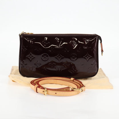 Louis Vuitton Vernis Pochette Accessoires Pouch Amarante M91576 Lv