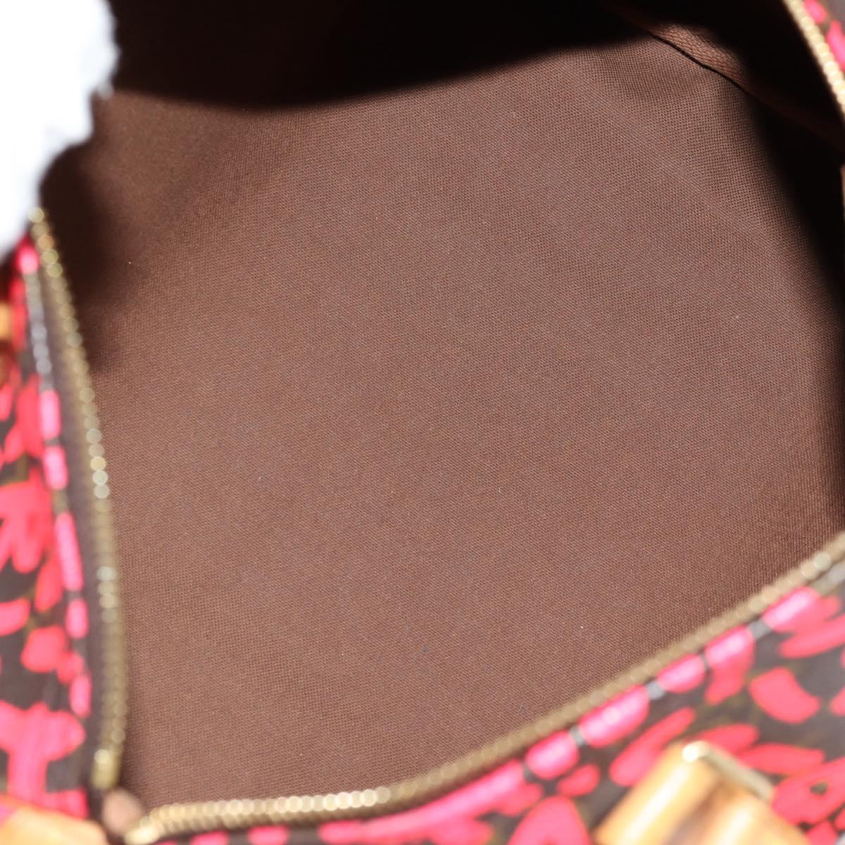 Louis Vuitton Monogram Graffiti Speedy 30 Hand Bag Pink M93704 Lv