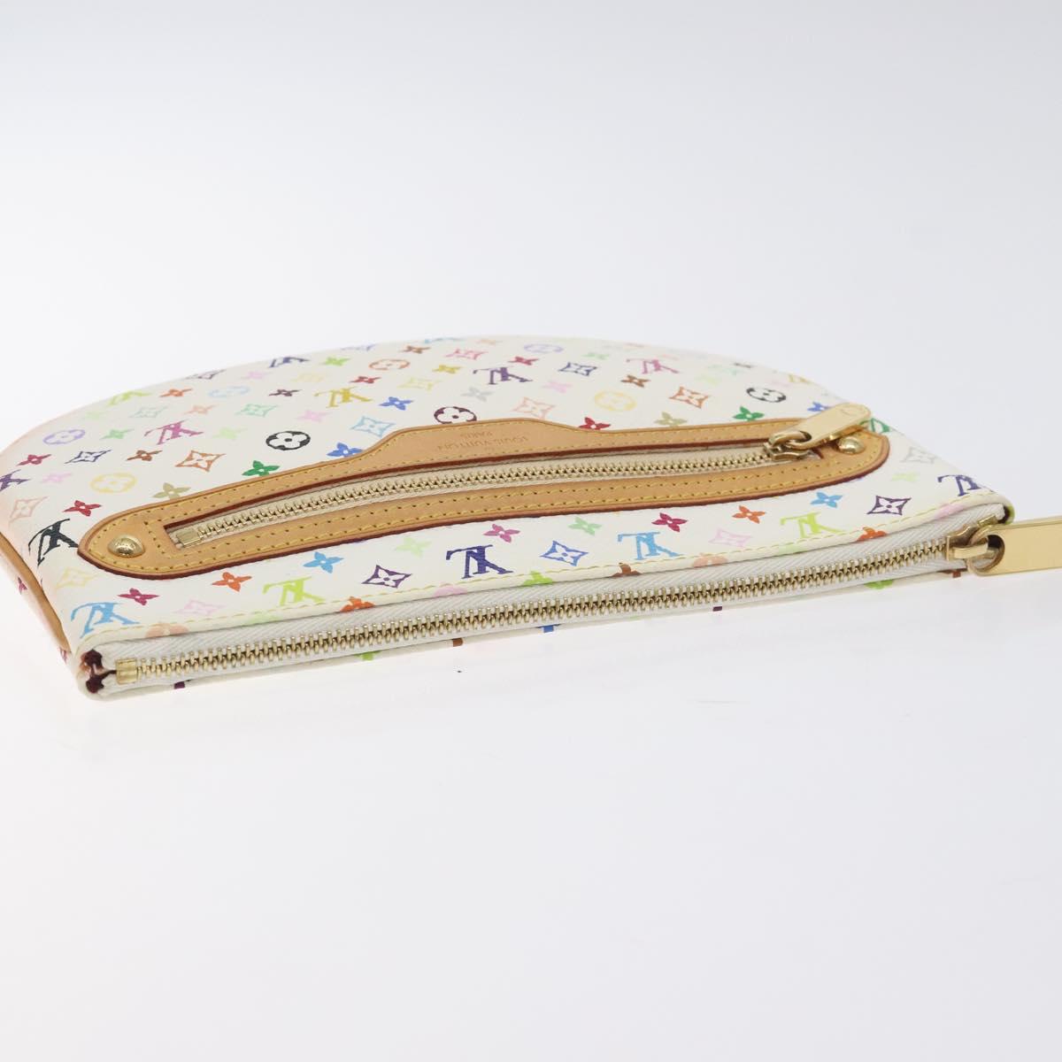 Louis Vuitton Monogram Multicolor Pochette Gm Pouch White M60027