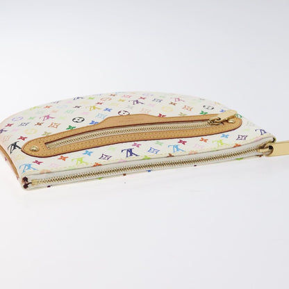Louis Vuitton Monogram Multicolor Pochette Gm Pouch White M60027