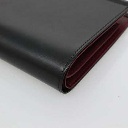 Cartier Trinity Wallet Bag Hand Bag Leather Black