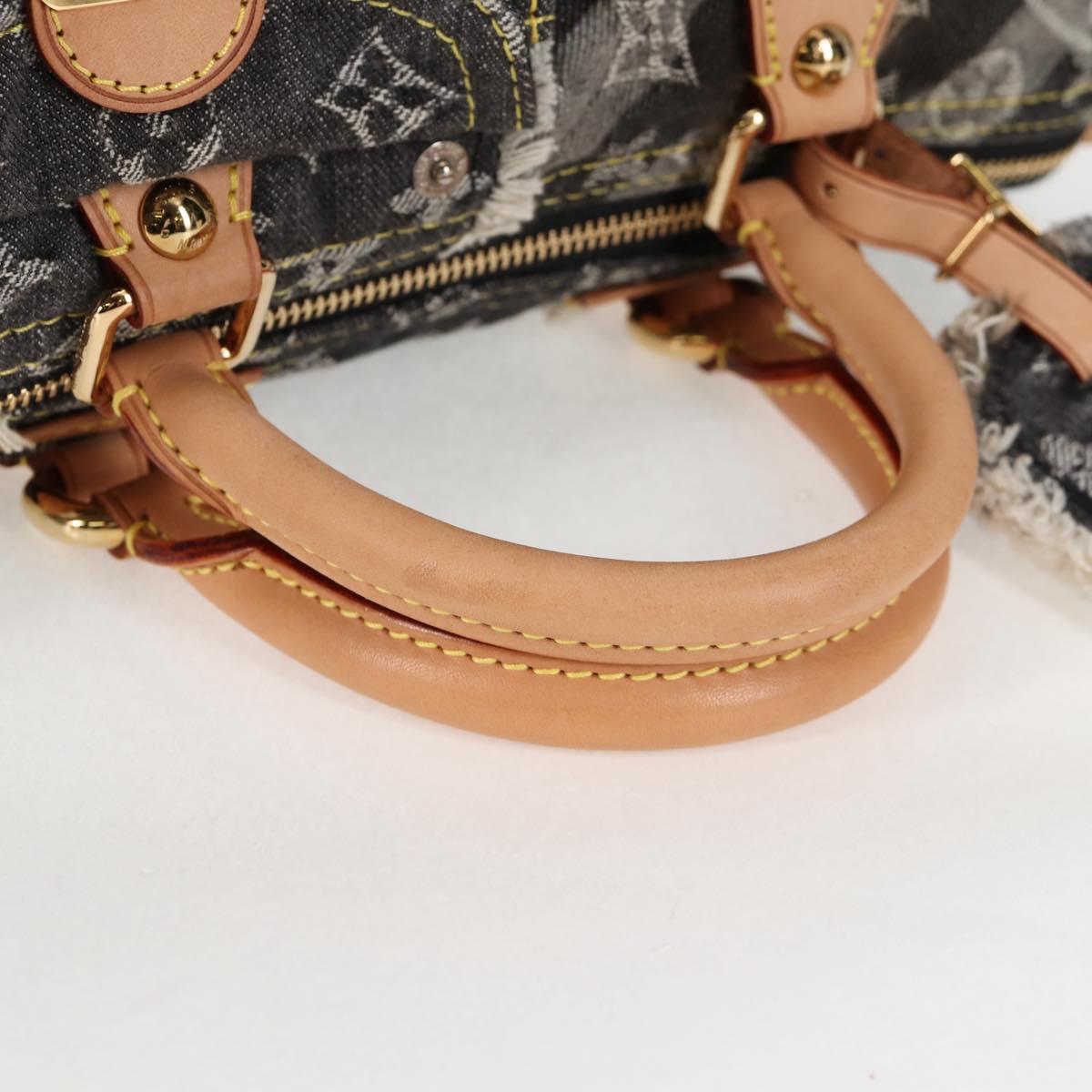 Louis Vuitton Monogram Denim Patchwork Speedy 30 Bag Gray M95381 Lv