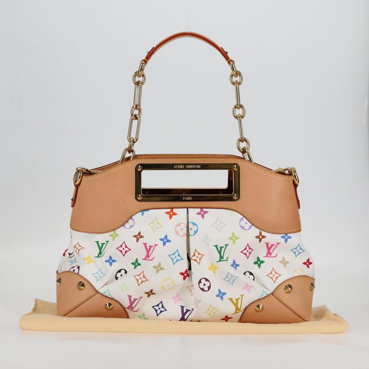 Louis Vuitton Multicolor Judy Mm Hand Bag 2WAY White M40255