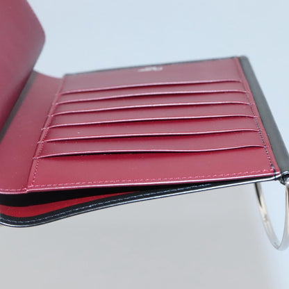 Cartier Trinity Wallet Bag Hand Bag Leather Black