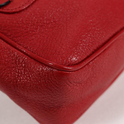 Miu Miu Shoulder Bag Leather Red Gold