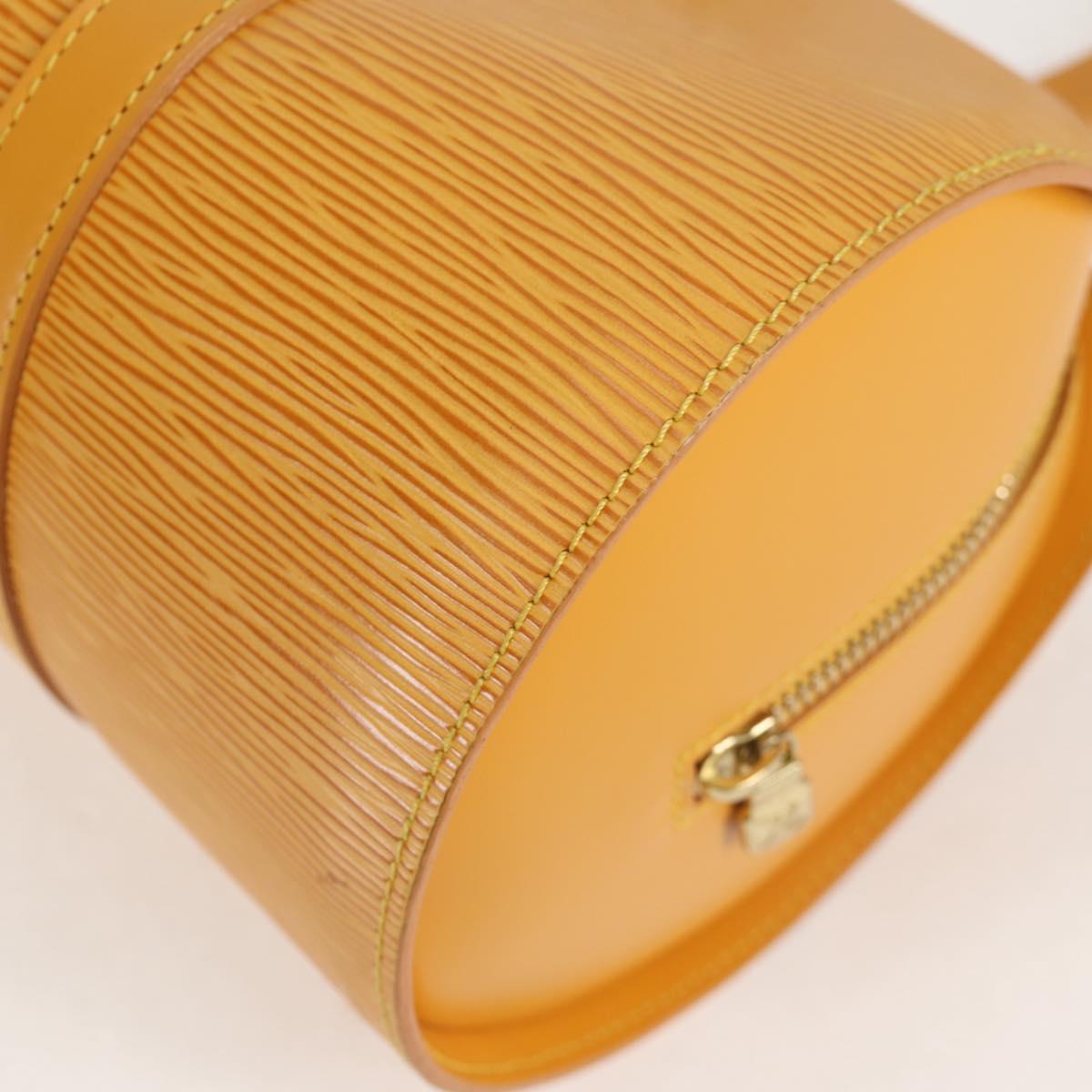 Louis Vuitton Epi Soufflot Hand Bag Yellow M52229 Lv