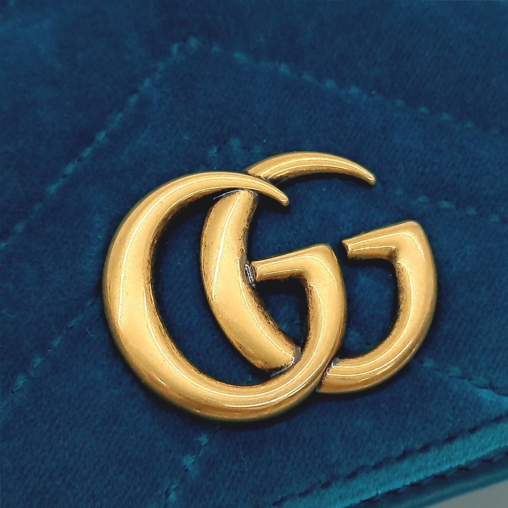 Gucci Marmont Velvet Mini Cross Bag (488426) (2128601)