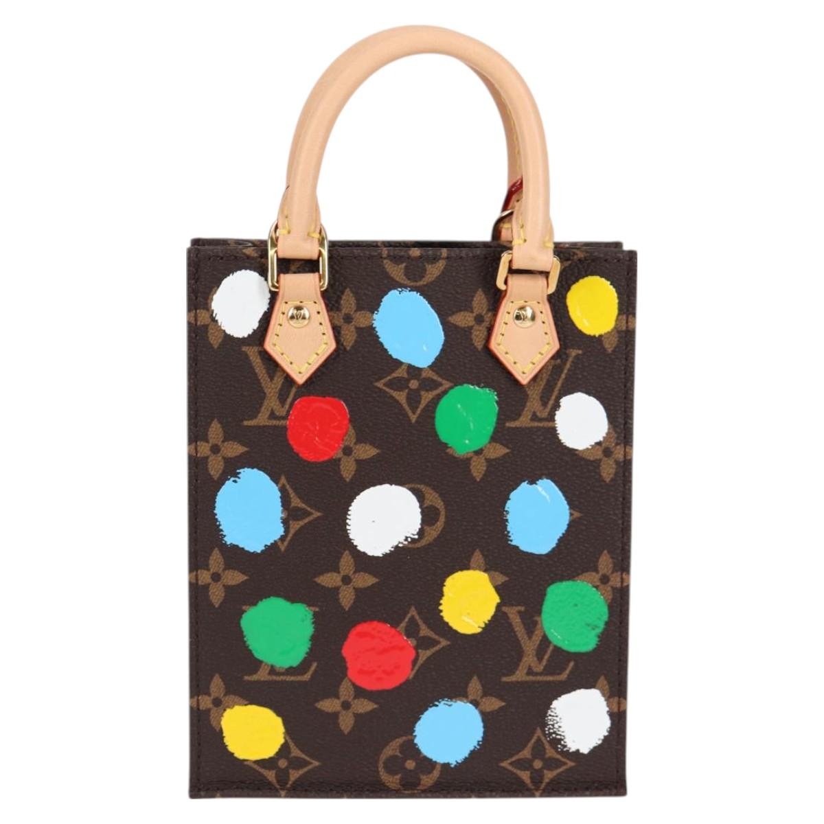 Louis Vuitton Monogram Yayoi Kusama Petit Sac Plat Bag 2WAY M81867