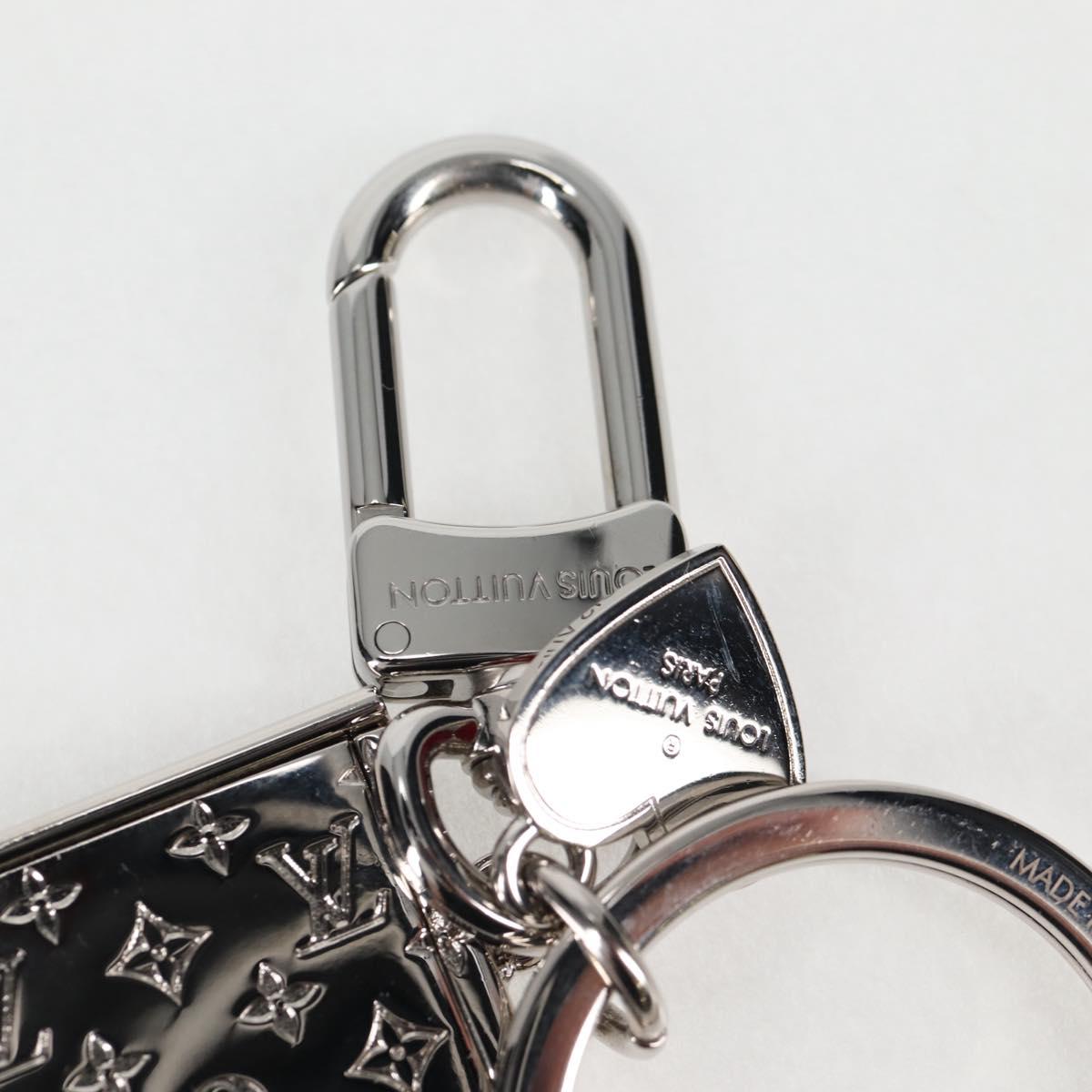 Louis Vuitton Monogram Lv Envelope Key Holder Metal Silver M01296