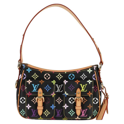 Louis Vuitton Monogram Multicolor Lodge Pm Hand Bag Black M40054 Lv