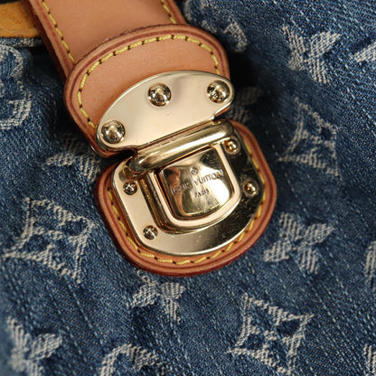 Louis Vuitton Monogram Denim Xl Hand Bag Blue M95515 Lv