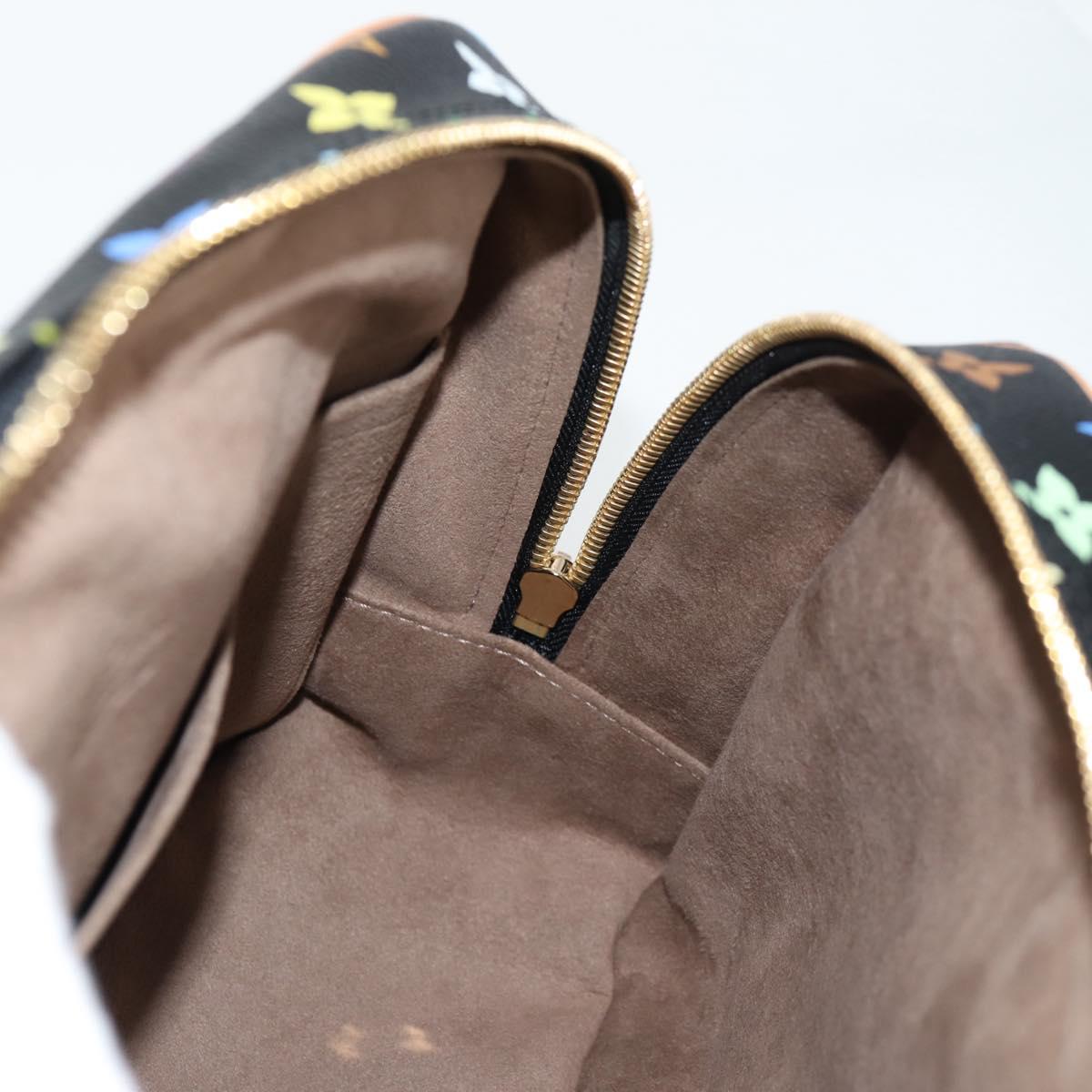Louis Vuitton Monogram Multicolor Trouville Hand Bag Black M92662