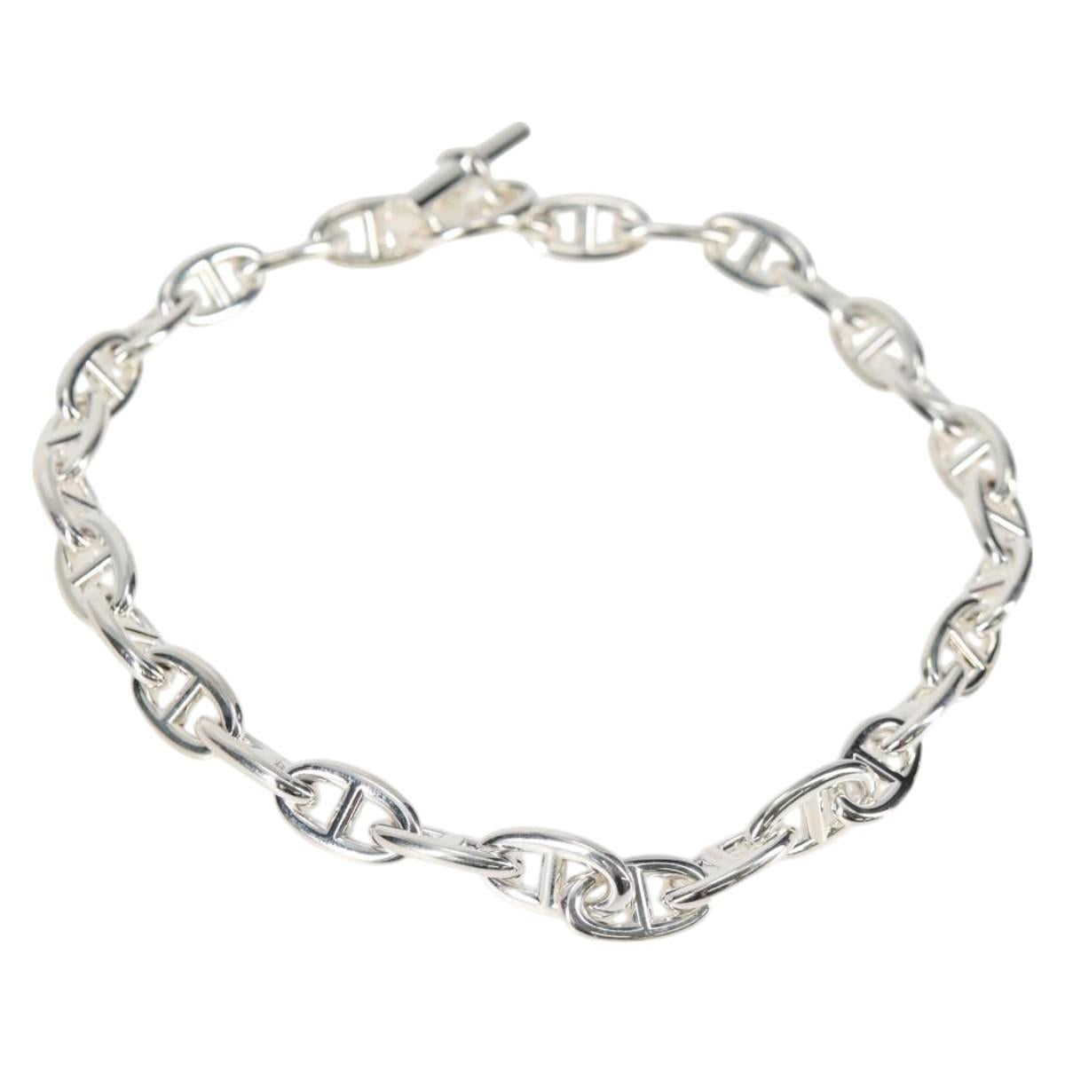 Hermes Chaine D'ancre Gm Necklace Ag925 29 Links Silver