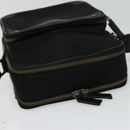 Givenchy Shoulder Bag Canvas Black Silver
