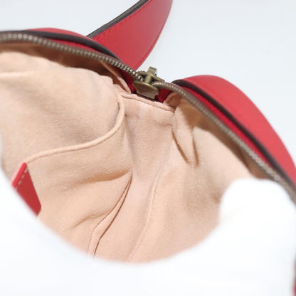 Gucci Gg Marmont Waist Bag Leather Red Gold 476434