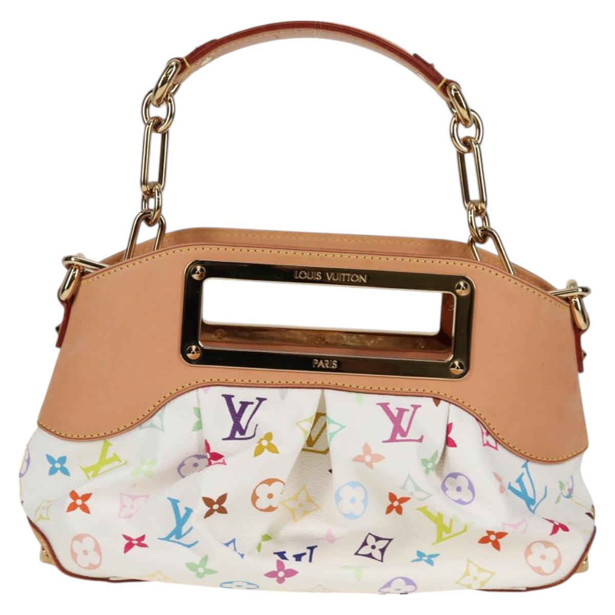 Louis Vuitton Monogram Multicolor Judy Pm Shoulder Bag White M40257