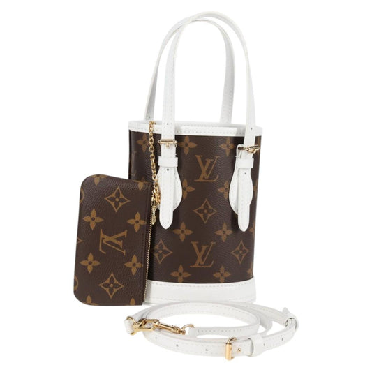 Louis Vuitton Monogram Nano Bucket Shoulder Bag M81489 Lv
