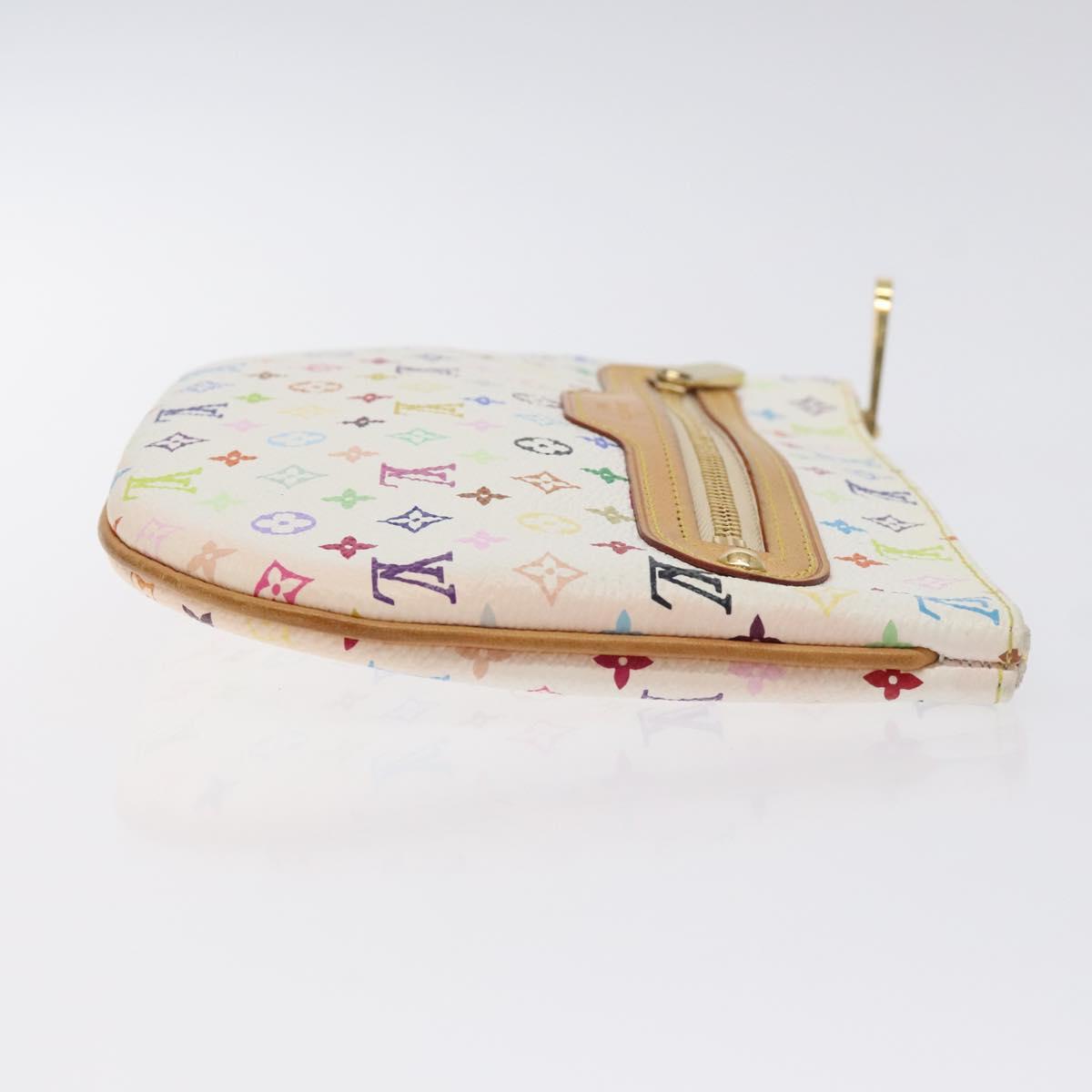 Louis Vuitton Monogram Multicolor Pochette Gm Pouch White M60027