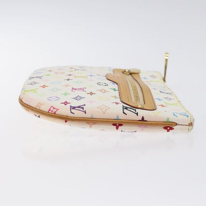 Louis Vuitton Monogram Multicolor Pochette Gm Pouch White M60027