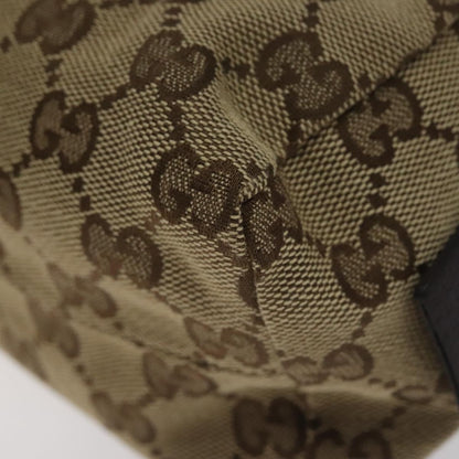 Gucci Gg Canvas Pouch Beige Silver 245952
