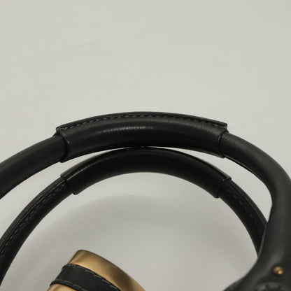 Chloe Paddington Hand Bag Leather Black Gold Silver