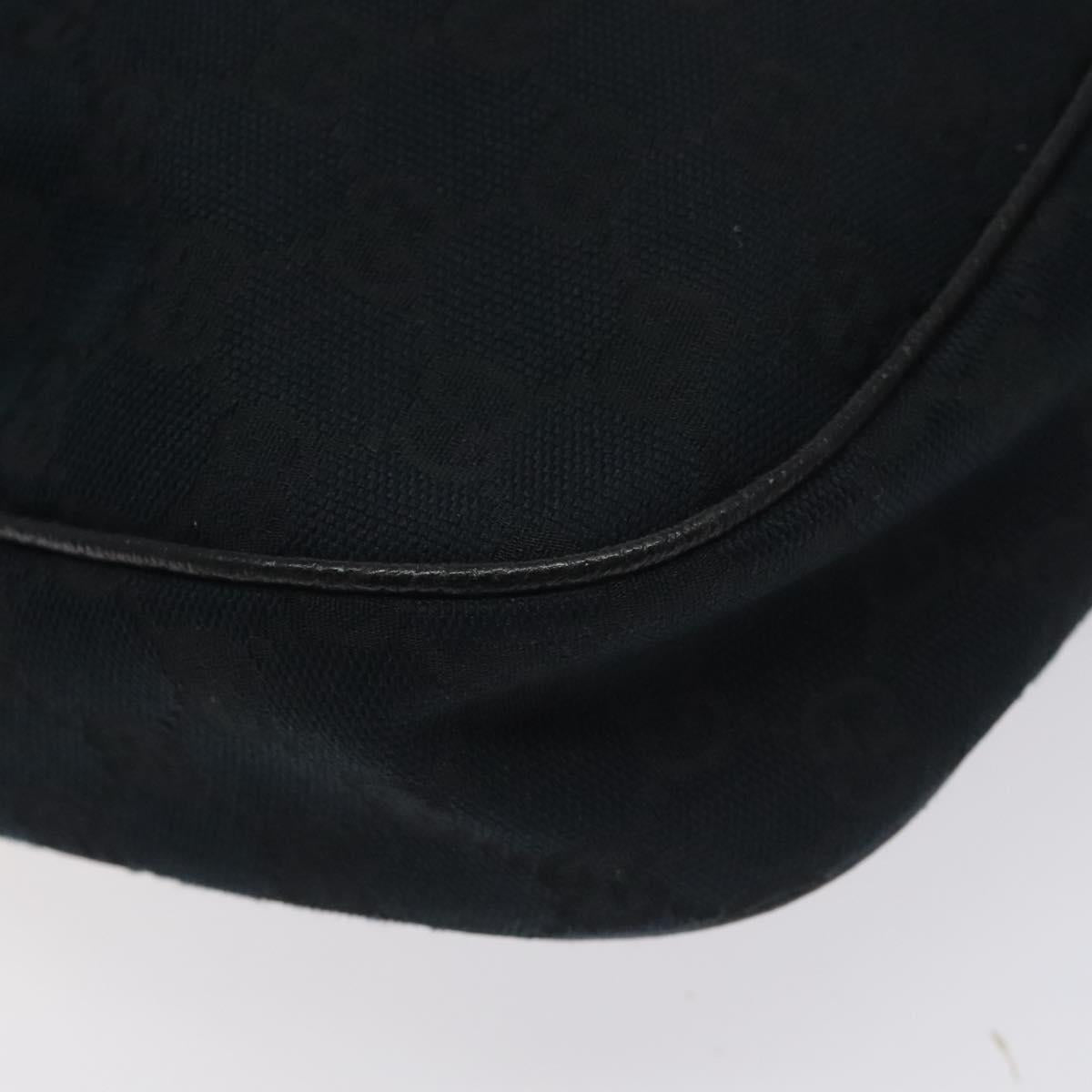 Gucci Gg Canvas Shoulder Bag Black Gold 153010