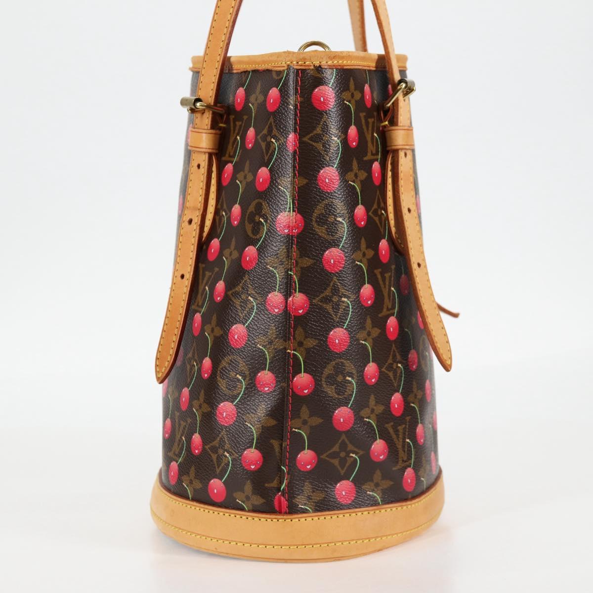 Louis Vuitton Monogram Cherry Bucket Pm Shoulder Bag M95012 Lv