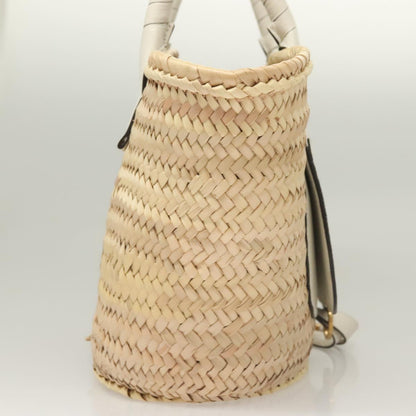 Chloe Mercy Shoulder Bag Raffia Beige