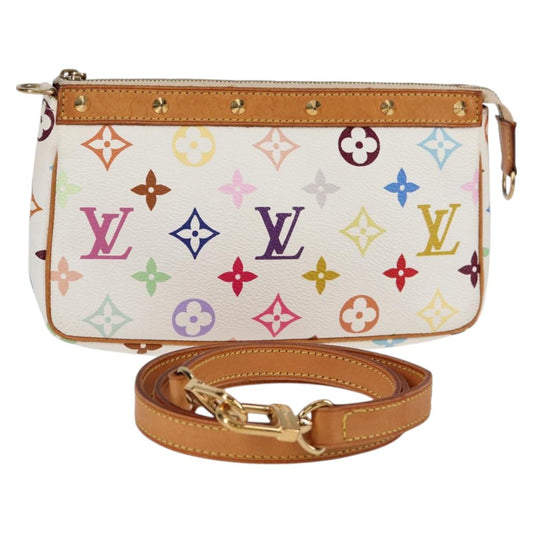 Louis Vuitton Multicolor Pochette Accessoires Pouch White M92649 Lv