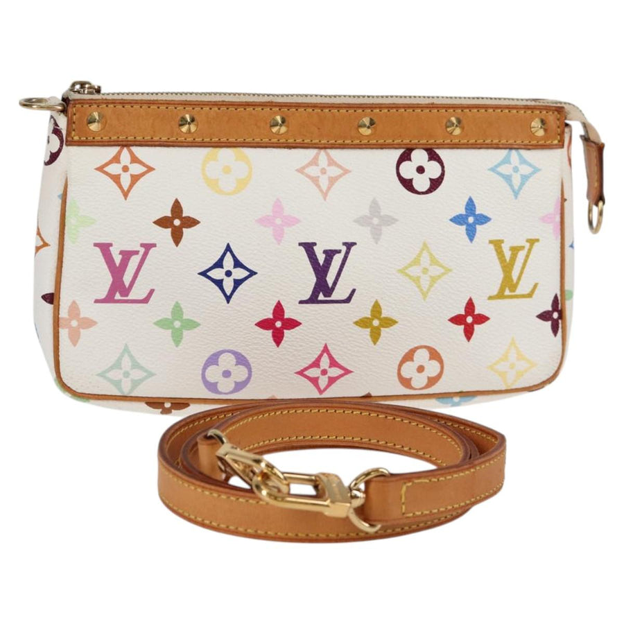 Louis Vuitton Multicolor Pochette Accessoires Pouch White M92649 Lv