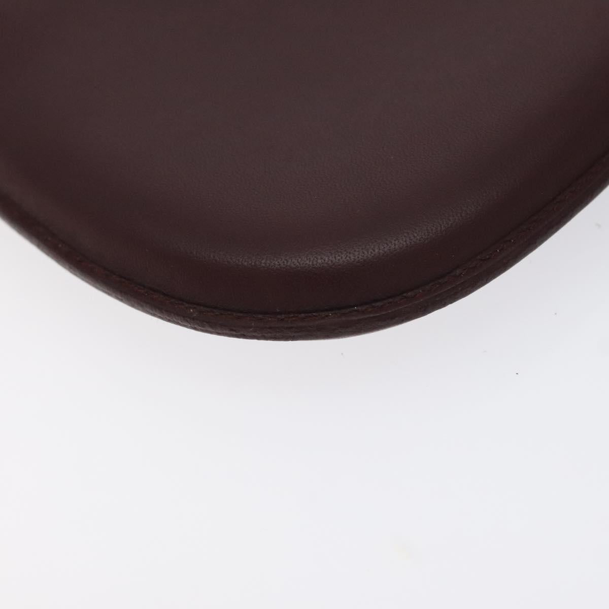 Cartier Must Line Chain Pouch Leather Bordeaux Gold