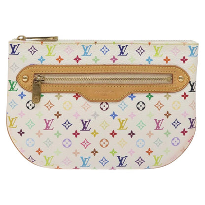 Louis Vuitton Monogram Multicolor Pochette Gm Pouch White M60027