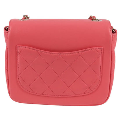 Chanel Matelasse Bijoux Chain Shoulder Bag Lamb Skin Pink Gold Cc