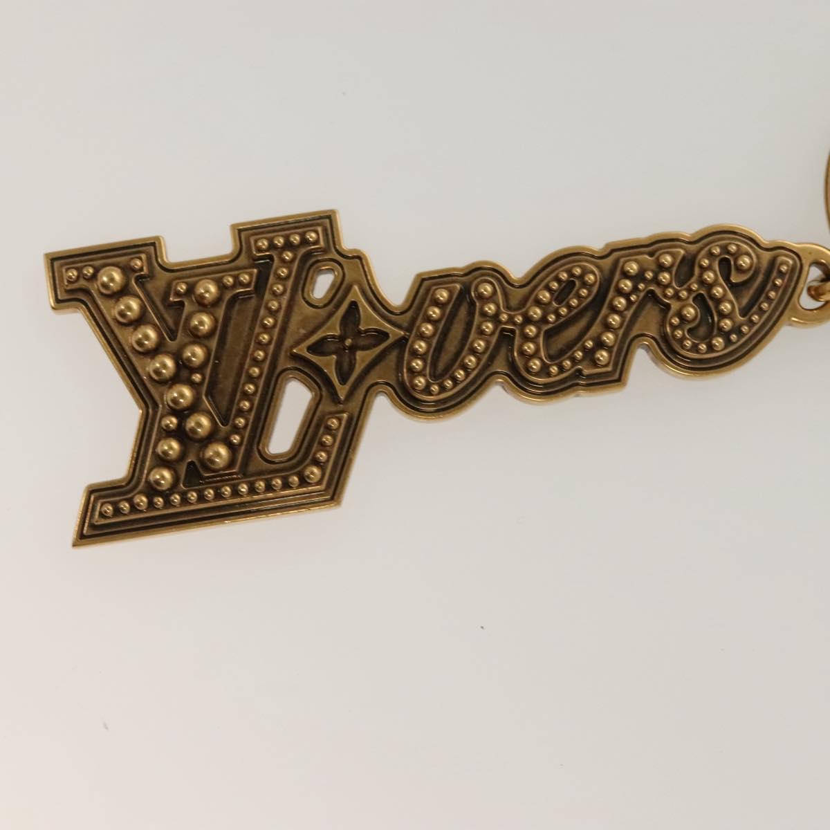 Louis Vuitton Lv Lovers Studs Key Holder Metal Gold M01755 Lv