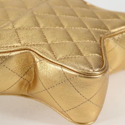 Chanel Matelasse Chain Shoulder Bag Leather Gold Cc
